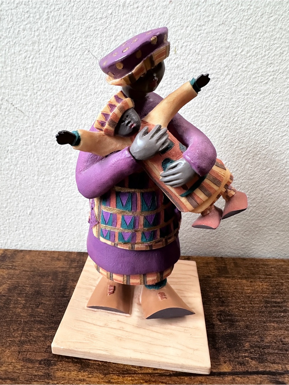 2000 Voices by Howard Marshall Jr Janet with Doll Figurine Black Americana Art